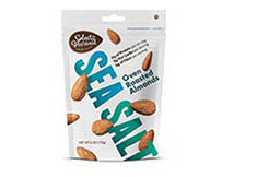 Sea salt almonds for purchase on board